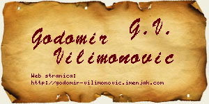 Godomir Vilimonović vizit kartica
